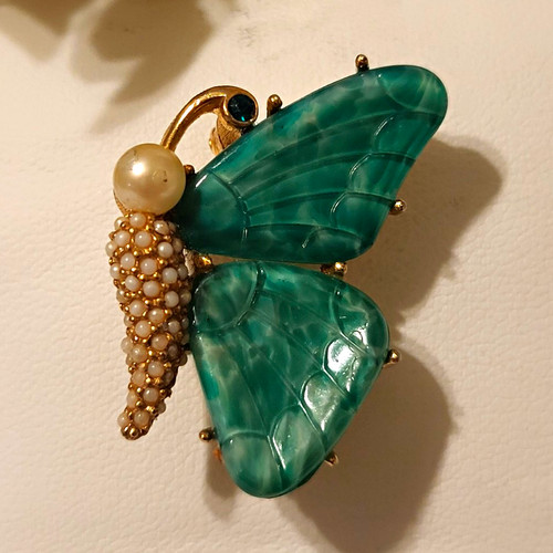 Vintage ciner signed gold - vintage,